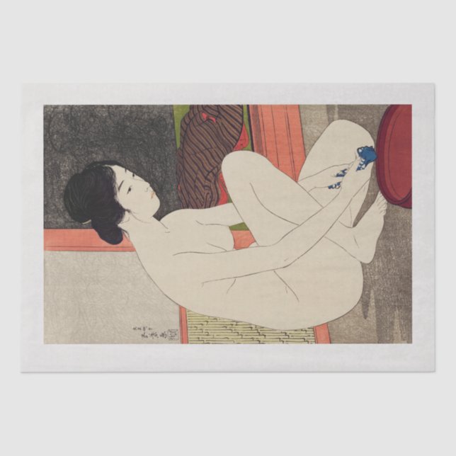 PAPEL DE SEDA: WOODBLOCK JAPONÉS: SHINSUI ITŌ (Anverso)