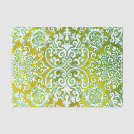 Papel De Seda Woodbury Green y Gold