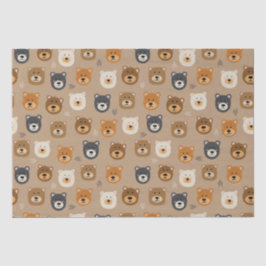 Papel De Seda Woodland Bear niños lindos