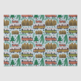 Papel De Seda Woodland Camper Blue