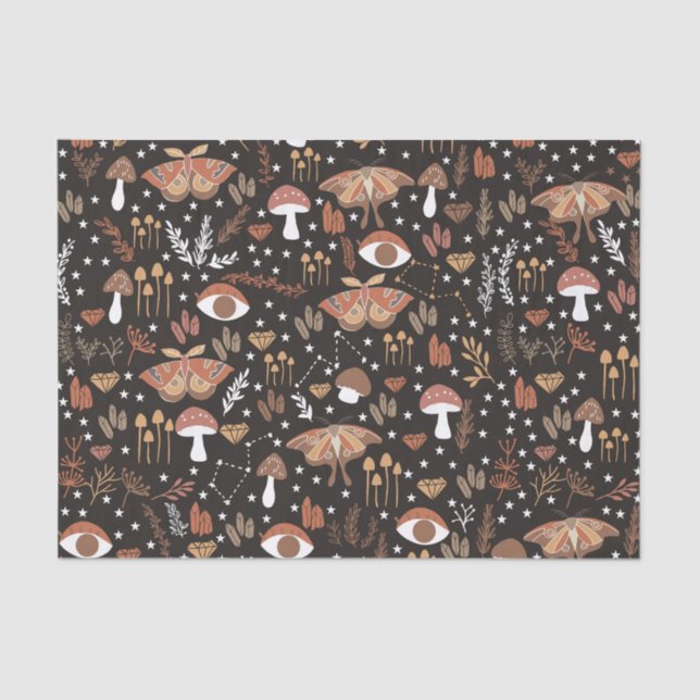 Papel De Seda Woodland Mushrooms Tissue Paper (Anverso)
