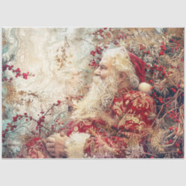 Papel De Seda Woodland Santa