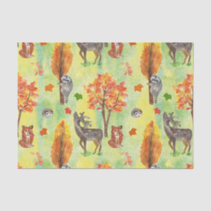 Papel De Seda Woodland Watercolor