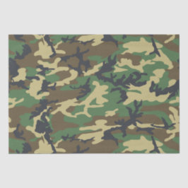Papel De Seda Woodlands Camouflage Outdoorsman Gift 
