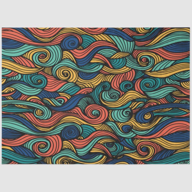 Papel De Seda Wool Topped paisley (Anverso)