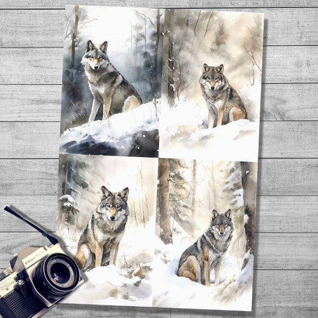 Papel De Seda World in Snow Collage 1 Decoupage Paper (Subido por el creador)