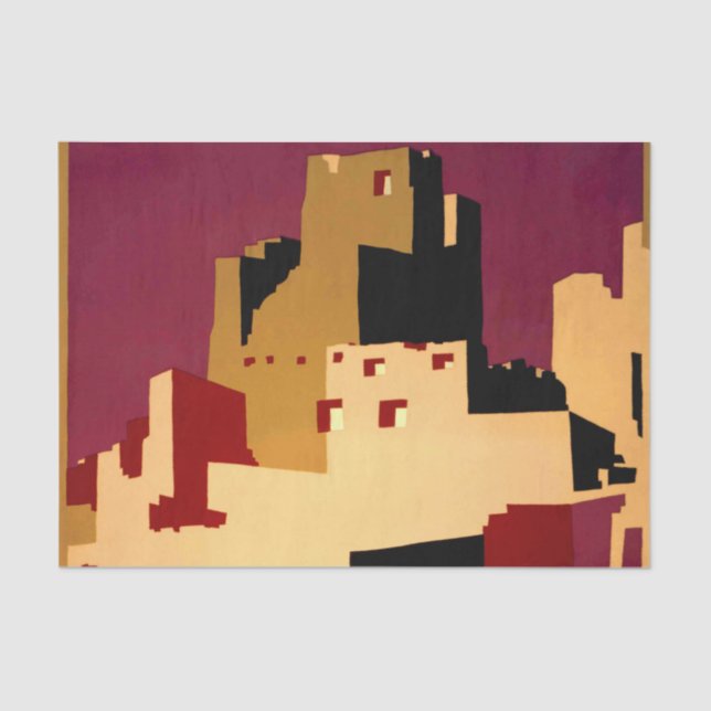 Papel De Seda WPA del Suroeste del Pueblo WPA Nacional (Anverso)