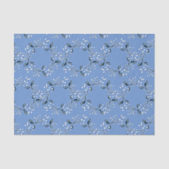 Papel De Seda Wreath azul (Anverso)