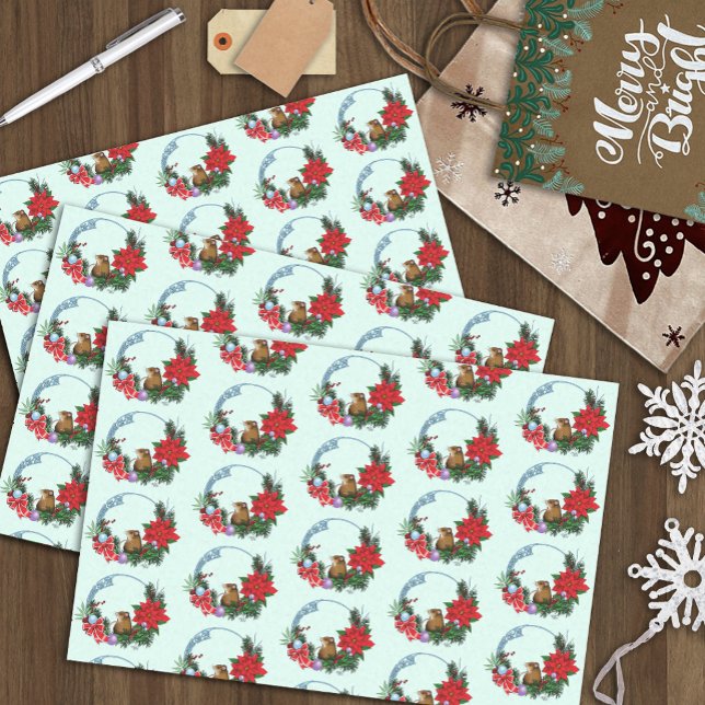 Papel De Seda Wreath del ratón navidades (Subido por el creador)