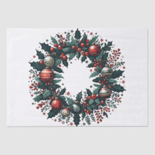 Papel De Seda Wreath navidades