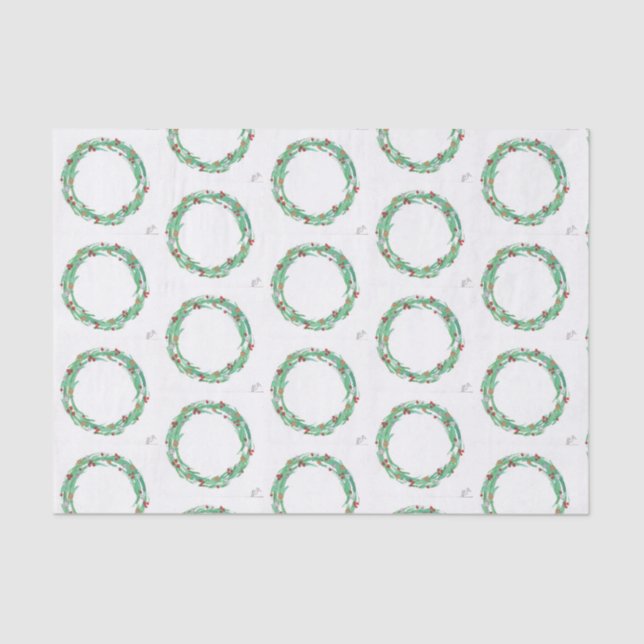 Papel De Seda Wreath navidades (Anverso)