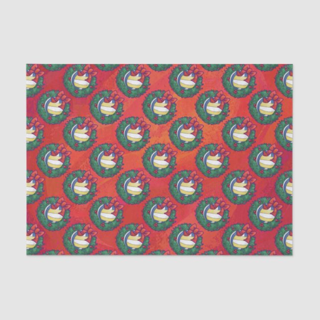 Papel De Seda Wreath, Navidades de voleibol (Anverso)