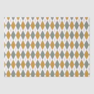 Papel De Seda Xanadu y Argyle de invierno de oro