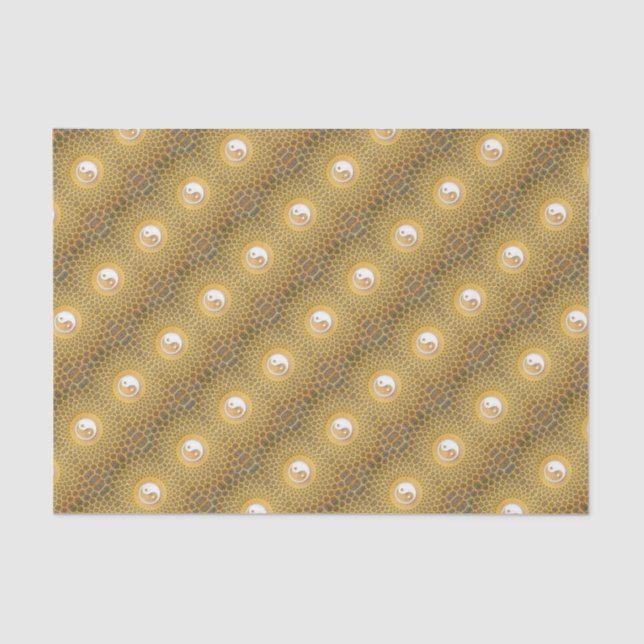 Papel De Seda Yang Mandala amarillo (Anverso)