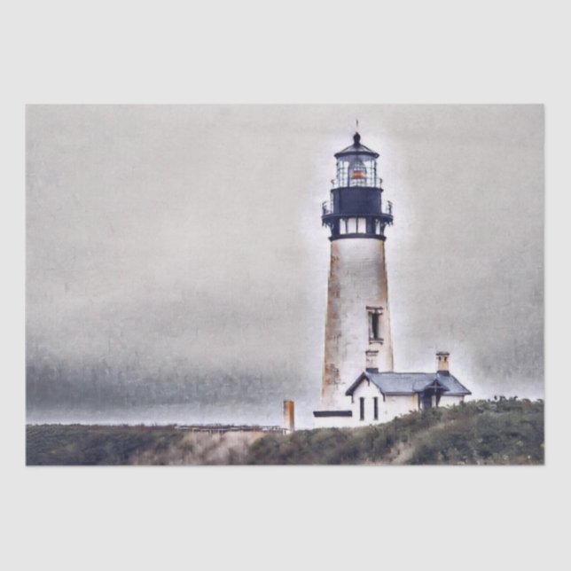 Papel De Seda Yaquina Head Lighthouse Newport Oregon (Anverso)