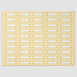 Papel De Seda Yellow Bone Inlay Dots Border Decoupage Paper