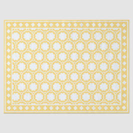Papel De Seda Yellow Modern Bone Inlay Decoupage Paper