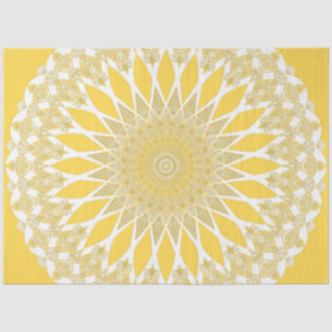 Papel De Seda Yellow Sunflower Tristyns Mandala