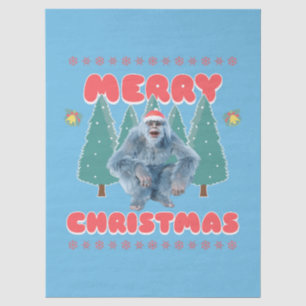 Papel De Seda Yeti Divertido - Feliz Navidad