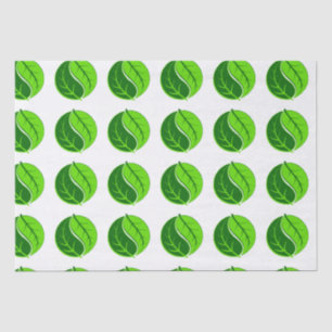 Papel De Seda Yin y Yang Leaves