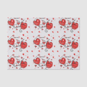 Papel De Seda Yo amo, amor, amor