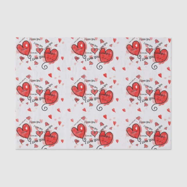 Papel De Seda Yo amo, amor, amor (Anverso)