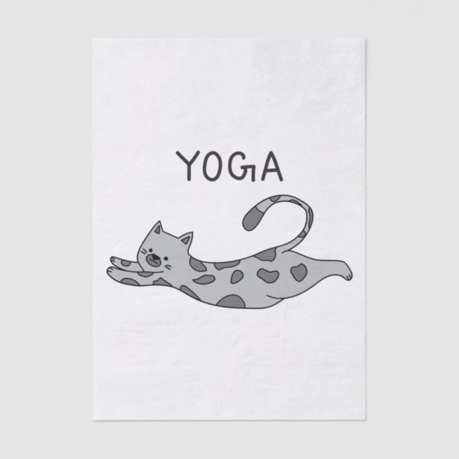 Papel De Seda Yoga Cat (Anverso)