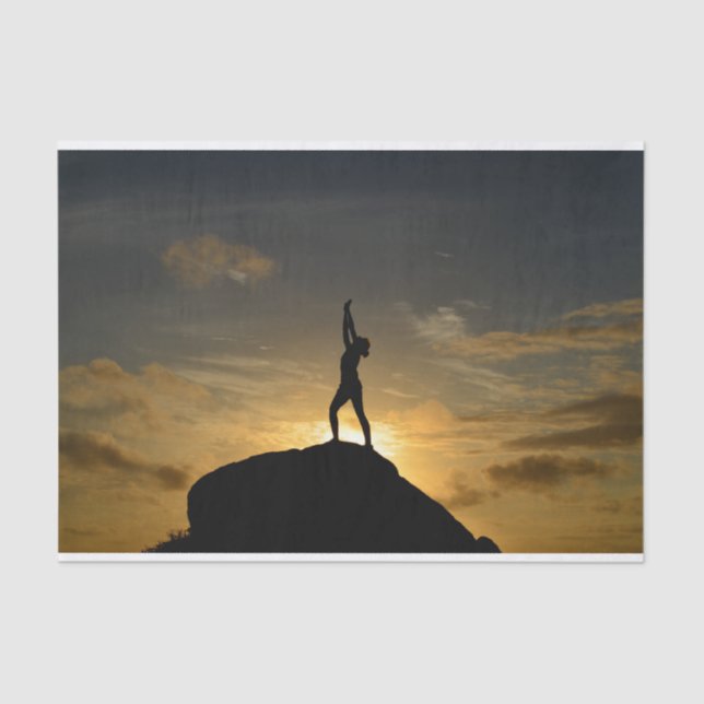Papel De Seda Yoga de la salida del sol (Anverso)