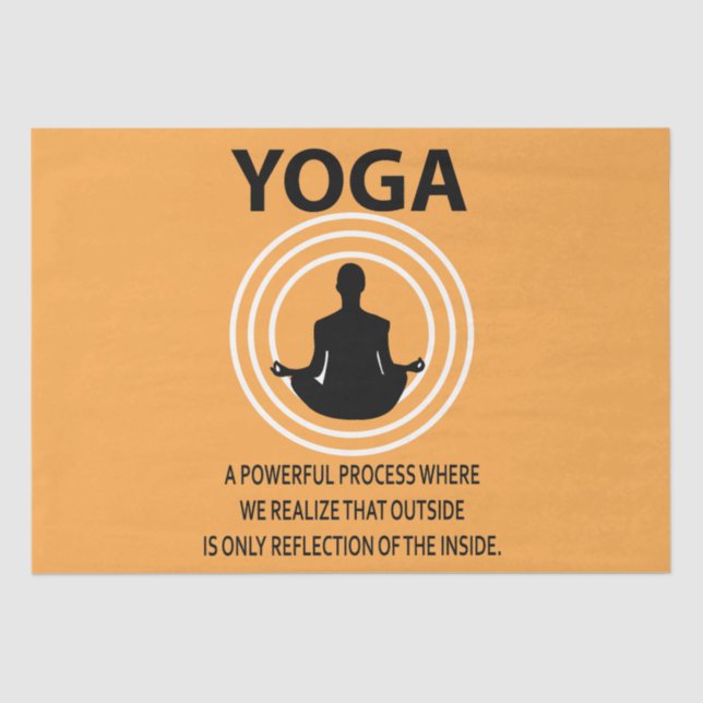 Papel De Seda Yoga Meditación Yoga (Anverso)