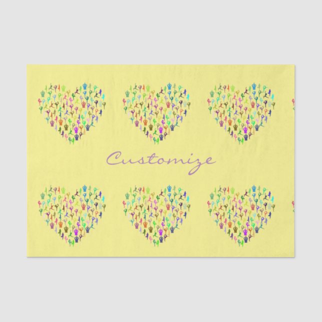 Papel De Seda Yoga Poses Heart Thunder_Cove (Anverso)