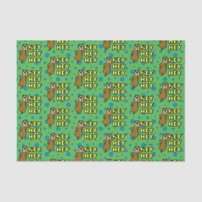 Papel De Seda Yogi Bear Hey Hey (Anverso)