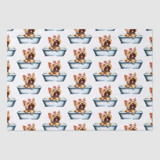 Papel De Seda Yorkie Dog (Anverso)