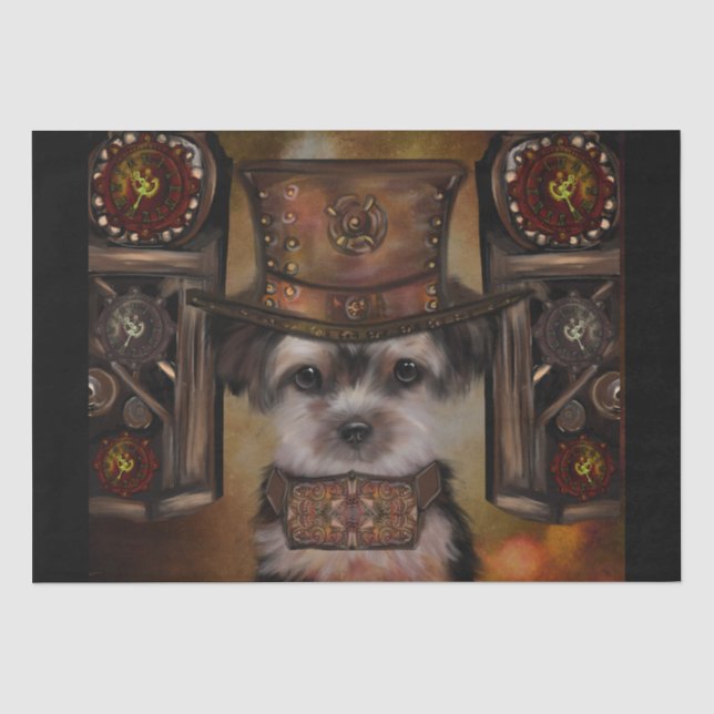 Papel De Seda Yorkie Poo (Anverso)