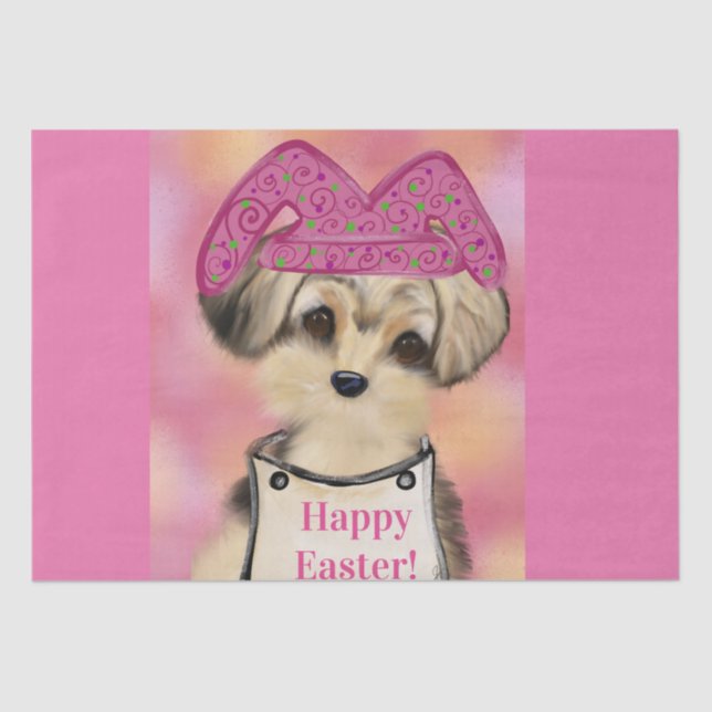 Papel De Seda Yorkie Poo     (Anverso)