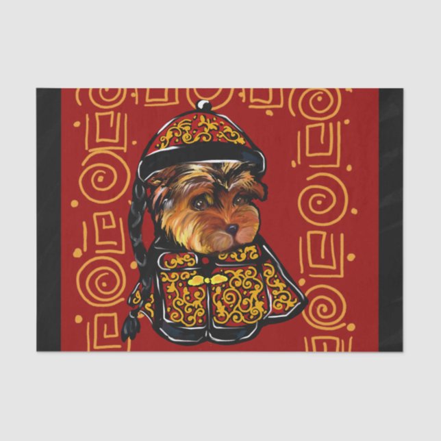 Papel De Seda Yorkie Poo (Anverso)