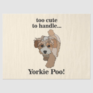 Papel De Seda Yorkie Poo Yorkipoo Perro Lindo