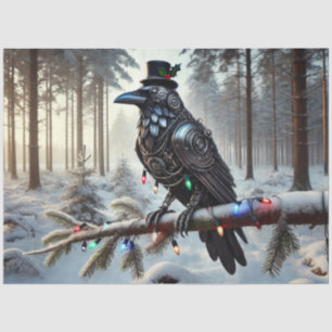 Papel De Seda Yuletide Raven