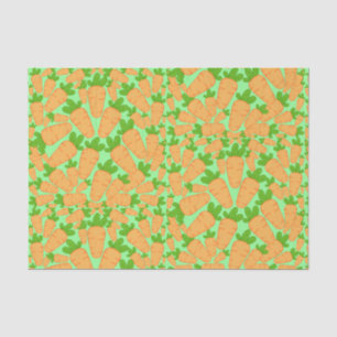 Papel De Seda Zanahorias naranjas Y Verdes