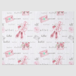 Papel De Seda Zapatillas de ballet rosas