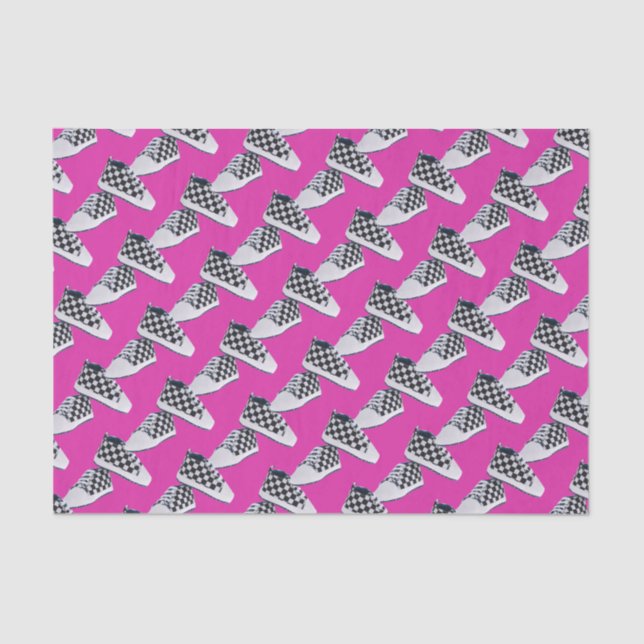 Papel De Seda Zapatillas de deporte del bebé del tablero de (Anverso)