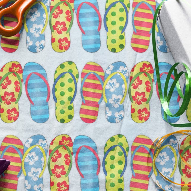 Papel De Seda Zapatos de Playa con Patrón Adorable Verano Chic S (Subido por el creador)