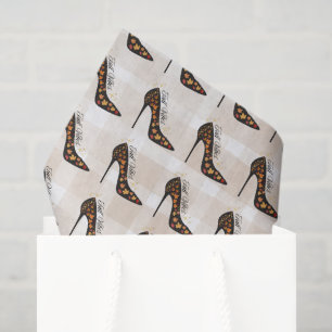 Papel De Seda Zapatos de tacón alto con vibraciones de otoño