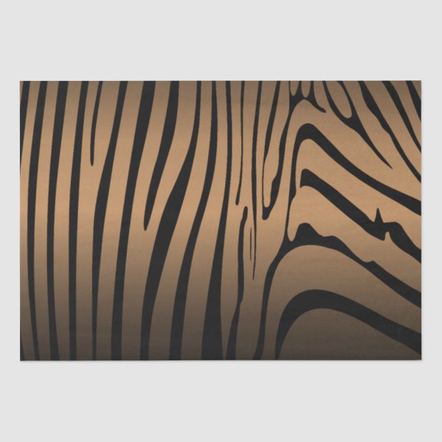 Papel De Seda Zebra Brown (Anverso)