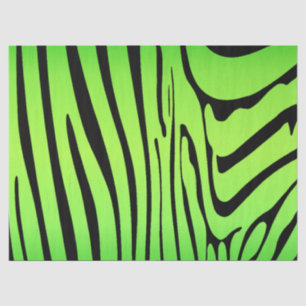 Papel De Seda Zebra Green