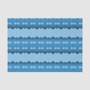 Papel De Seda Zigzag azul