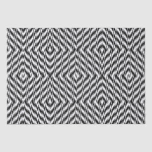 Papel De Seda Zigzag blanco y negro