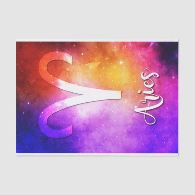 Papel De Seda Zodiaco: Caramelo del espacio del aries (Anverso)
