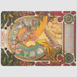 Papel De Seda Zodiaco, Mucha