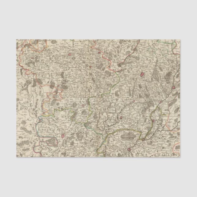 Papel De Seda Zonas urbanas de Francia 2 (Anverso)