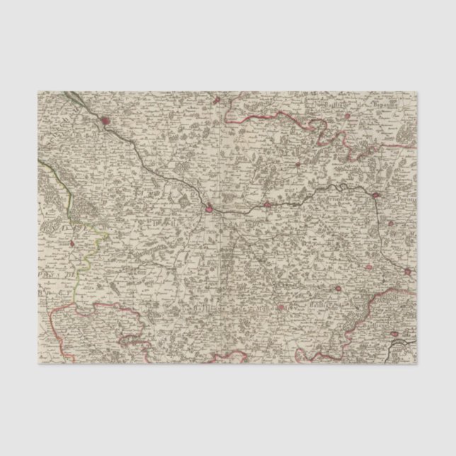 Papel De Seda Zonas urbanas de Francia 2 (Anverso)
